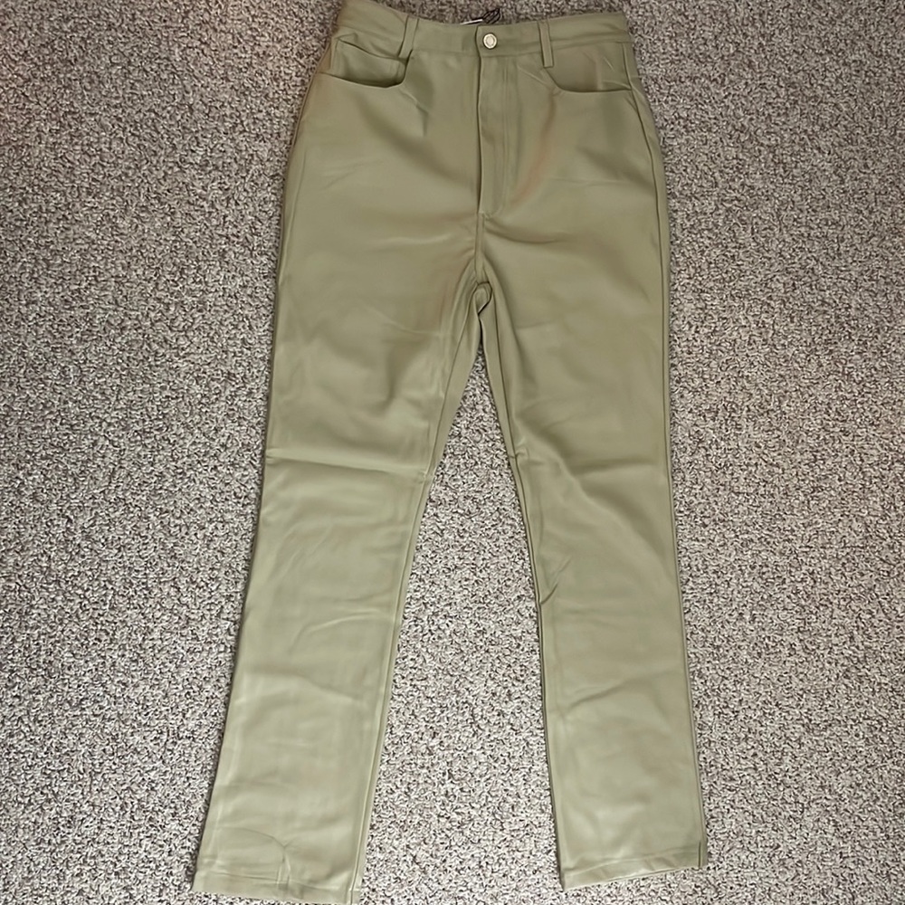We Wore What Vegan Leather Kickflare Pants